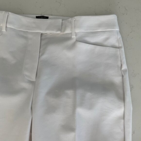 Talbots Hampshire Curvy Neutral 4 Pocket Cotton Rayon Pants White Sz 6 NWOT - Picture 5 of 12